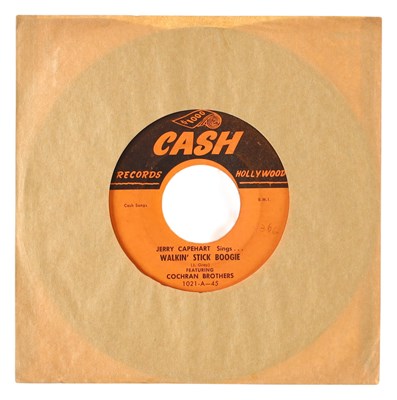 Lot 11 - JERRY CAPEHART FEATURING COCHRAN BROTHERS - ROLLIN' 7" (CASH RECORDS 1021)