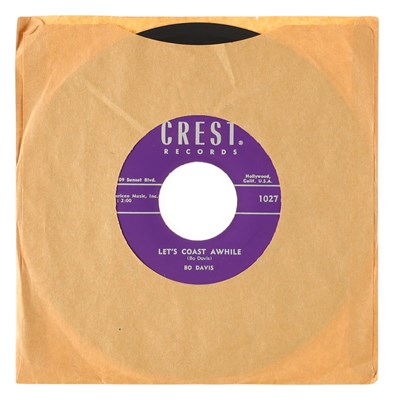 Lot 13 - BO DAVIS - LET'S COAST AWHILE 7" (CREST RECORDS 1027)