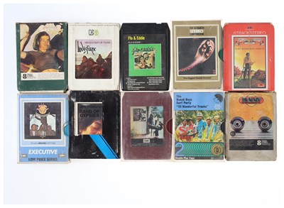 Lot 4 - 8-TRACK CARTRIDGES - RARE ROCK, SOUL, POP - DOORS, FLOYD, HENDRIX