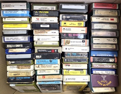 Lot 4 - 8-TRACK CARTRIDGES - RARE ROCK, SOUL, POP - DOORS, FLOYD, HENDRIX