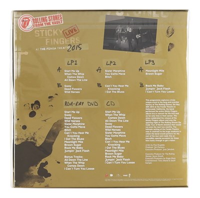 Lot 9 - THE ROLLING STONES - 'STICKY FINGERS LIVE AT THE FONDA THEATRE' LP LTD BOXSET