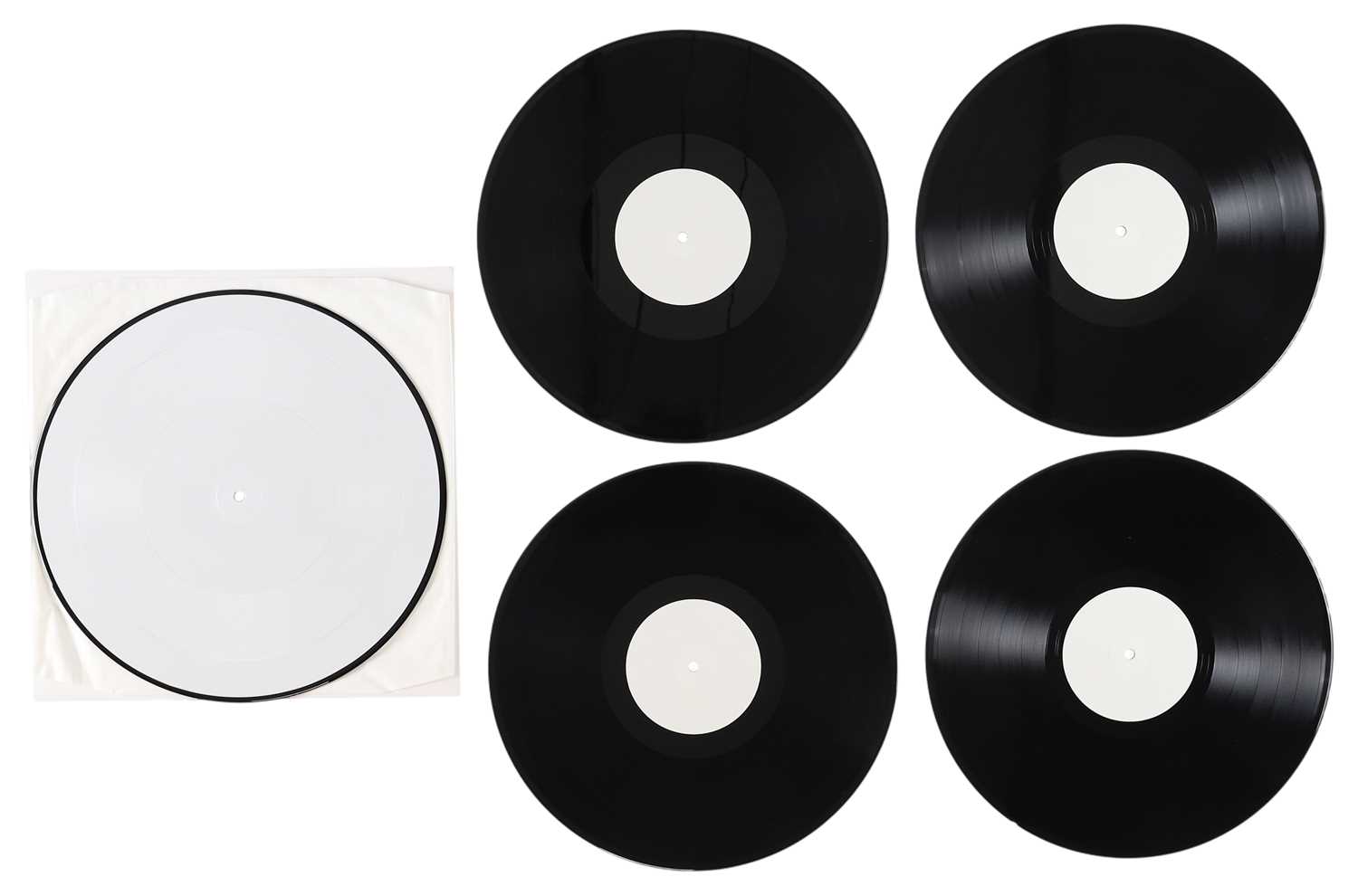 Lot 13 - ROLLING STONES - STEEL WHEELS PIC DISC AND X4LP W/L