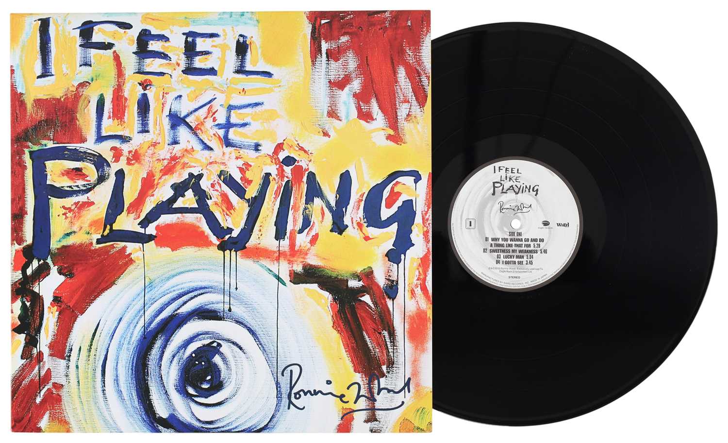 Lot 17 - RONNIE WOOD - 'I FEEL LIKE PLAYING' LP - JAPAN 2010