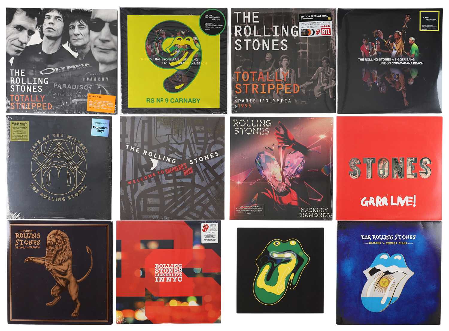 Lot 20 - ROLLING STONES MODERN STUDIO AND LIVE LPS