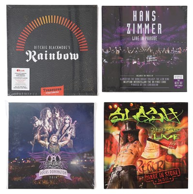 Lot 54 - HARD ROCK / METAL BOX SET PACK INCLUDING RAINBOW, SLASH