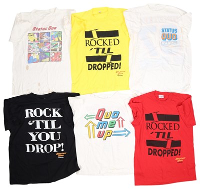 Lot 87 - STATUS QUO T-SHIRT COLLECTION.