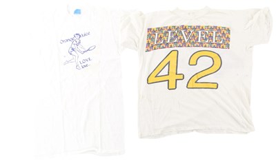 Lot 94 - 80S VINTAGE T-SHIRTS (LEVEL 42 & ORANGE JUICE).