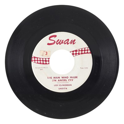 Lot 17 - LOY CLINGMAN - THE MAN WHO MADE AN ANGEL CRY 7" (S4017)