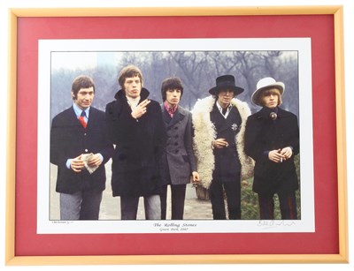 Lot 324 - THE ROLLING STONES - PHOTOGRAPHER SIGNED LIMITED EDITION PRINT.