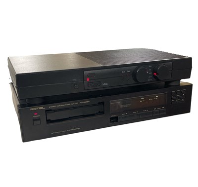 Lot 45 - REGA MIRA AMPLIFIER AND ROTEL RCD-965BX CD PLAYER.