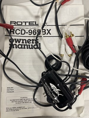 Lot 45 - REGA MIRA AMPLIFIER AND ROTEL RCD-965BX CD PLAYER.