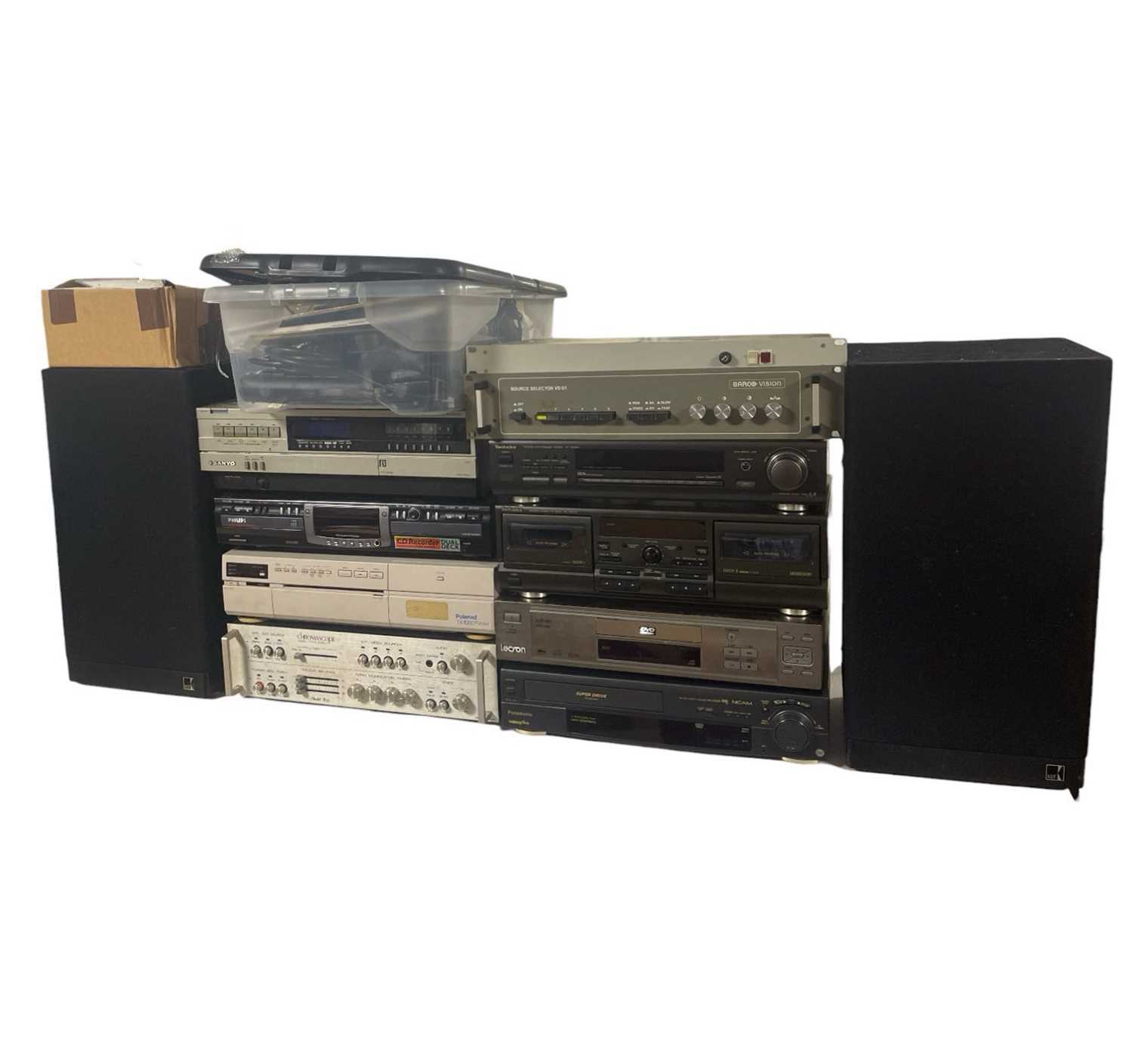 Lot 41 - VINTAGE AUDIO / VIDEO EQUIPMENT, CASSETTES & ACCESSORIES.