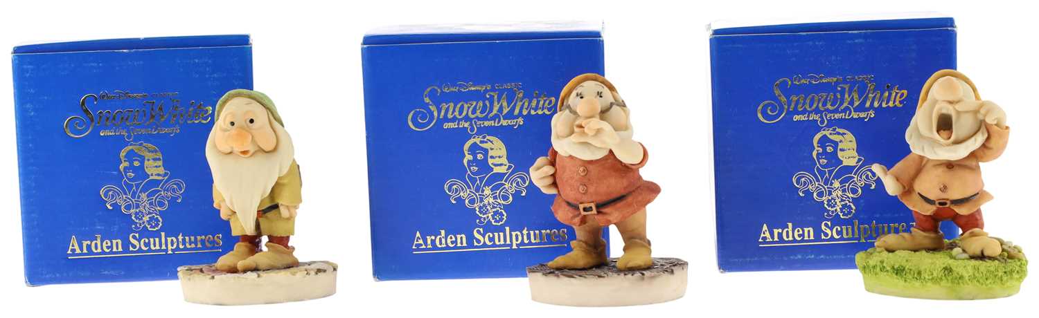 Lot 11 - 6 SNOW WHITE AND THE SEVEN DWARFS ARDEN SCULPTURES FIGURINES
