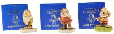Lot 11 - 6 SNOW WHITE AND THE SEVEN DWARFS ARDEN SCULPTURES FIGURINES