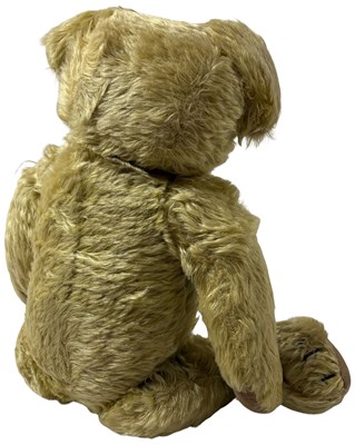 Lot 12 - CIRCA 1920S GOLDEN MOHAIR TEDDY BEAR