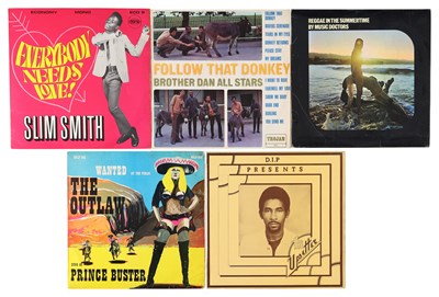 Lot 109 - REGGAE SKA - UK LP RARITIES PACK - SLIM SMITH, BROTHER DAN, MUSIC DOCTORS, LEE PERRY