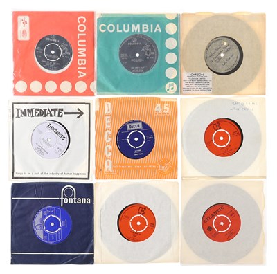 Lot 31 - PSYCH, ROCK 60'S 7" COLLECTABLES INCLUDING PINK FLOYD, CARTOONE ACETATE