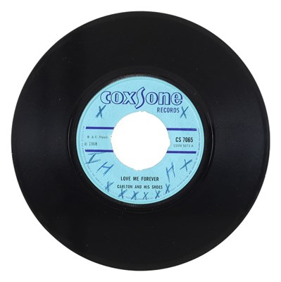 Lot 120 - CARLTON AND HIS SHOES - 'LOVE ME FOREVER' 7" - UK COXSONE 1968