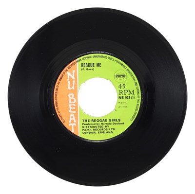 Lot 122 - THE REGGAE GIRLS - 'RESCUE ME' 7" - UK NU BEAT 1969