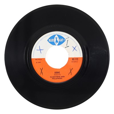 Lot 125 - GLADSTONE AND FOLLOWERS - 'JUDAS' 7" - UK BLUE CAT 1969