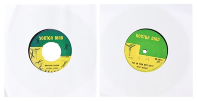 Lot 132 - DOCTOR BIRD UK REGGAE SKA 7" PACK - MONTY MORRIS, LAUREL AITKEN