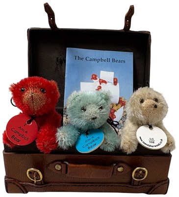 Lot 24 - THREE MINIATURE CAMPBELL/WWI BEARS