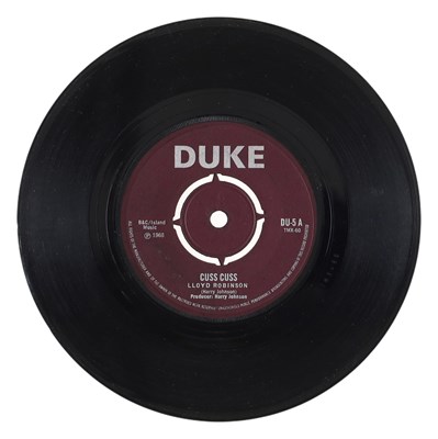 Lot 153 - LLYOD ROBINSON - 'CUSS CUSS' 7" - UK DUKE 1968