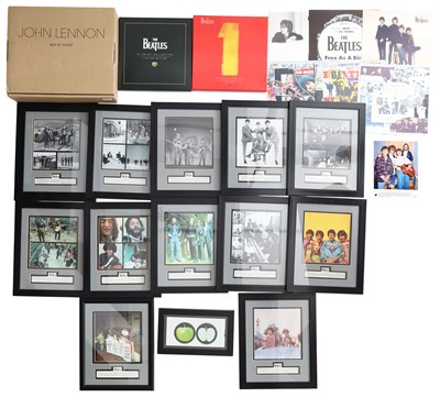 Lot 158 - THE BEATLES - PRINTS, PHOTOS AND SLICKS INC COMPLETE JOHN LENNON 'BOX OF VISION'.