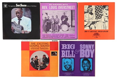 Lot 59 - ORIGINAL UK AND USA PRESS BLUES/GOSPEL LP PACK - SON HOUSE, LOUIS OVERSTREET
