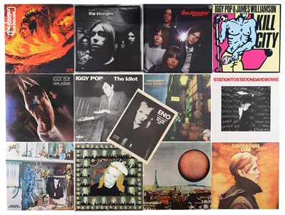 Lot 59 - IGGY & THE STOOGES, DAVID BOWIE, ENO + RELATED LP PACK