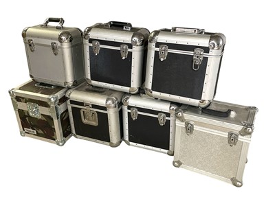Lot 591 - SEVEN STRONG QUALITY LP RECORD CASES.