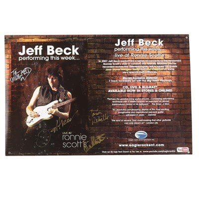 Lot 69 - JEFF BECK SIGNED POSTER.
