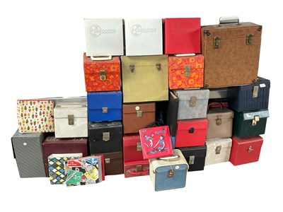 Lot 592 - APPROX 27 RECORD CASES - LP & 7".
