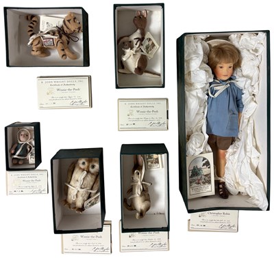 Lot 90 - R. JOHN WRIGHT PICKET WINNIE THE POOH POCKET PACK (INCLUDING CHRISTOPHER ROBIN)