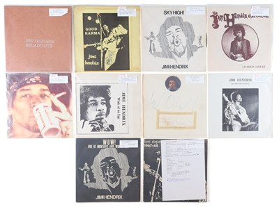 Lot 268 - HENDRIX - PRIVATE PRESSINGS - LP PACK (INC RARITIES)