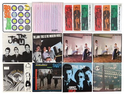 Lot 224 - THE JAM AND RELATED LP, 12" COLLECTION INCLUDING ARCHIVE COPIES, MODERN PRESSINGS