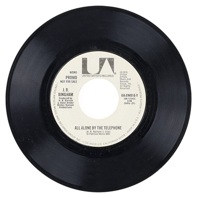 Lot 83 - J.B. BINGHAM - ALL ALONE BY THE TELEPHONE 7" (PROMO - UA-XW816-Y)