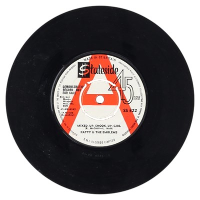 Lot 87 - PATTY & THE EMBLEMS - MIXED-UP, SHOOK-UP, GIRL 7" (DEMO - SS 322)