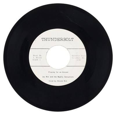 Lot 89 - JAY BEE AND THE MIGHTY SENSATIONS - PRAYING FOR AN ANSWER 7" (THUNDERBOLT RECORDS)