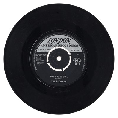 Lot 90 - THE SHOWMEN - THE WRONG GIRL 7" (45-HLP 9571 - UK STOCK COPY)