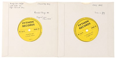 Lot 204 - PYTHON RECORDS RARE UK BLUES 7" PACK INCLUDING MUDDY WATERS
