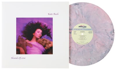 Lot 239 - KATE BUSH HOUNDS OF LOVE AUDIO FIDELITY PINK AND GREY MARBLE VARIANT LP