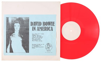 Lot 401 - DAVID BOWIE - IN AMERICA LP (K&S RECORDS - 006 - RED VINYL - PRIVATE PRESSING)