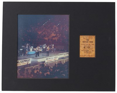 Lot 246 - THE BEATLES - ORIGINAL 1963 SHEFFIELD CITY HALL TICKET STUB.
