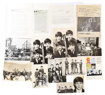 Lot 166 - THE BEATLES - VINTAGE 60S PHOTOGRAPHS AND FAN CLUB MEMORABILIA.