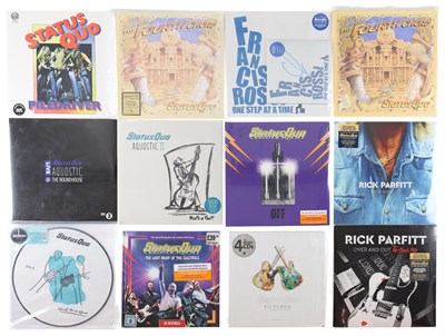 Lot 303 - STATUS QUO MODERN LP'S AND CD BOX SETS INCLUDING BONUS FRANCIS ROSSI SIGNED 7"