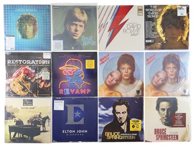 Lot 305 - DAVID BOWIE, ELTON JOHN, BRUCE SPRINGSTEEN MODERN LP'S AND BOX SET