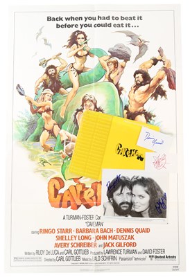 Lot 213 - RINGO STARR - CAVEMAN 'UNITED ARTISTS' PRESS PACK, POSTER & SIGNED ITEMS.