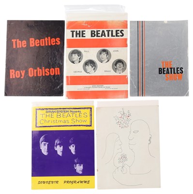 Lot 257 - THE BEATLES - PROGRAMME COLLECTION INC CHRISTMAS SHOWS.
