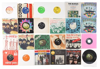 Lot 329 - THE BEATLES / RELATED - OVERSEAS 7" COLLECTION